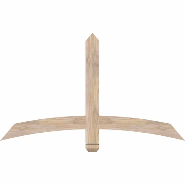 Ekena Millwork Bellingham Smooth Timber Gable Bracket, Douglas Fir, 48"W x 28"H x 1 1/2"D x 3 1/2"F, 14/12 Pitch GBW048X28X0204BEL00SDF - main